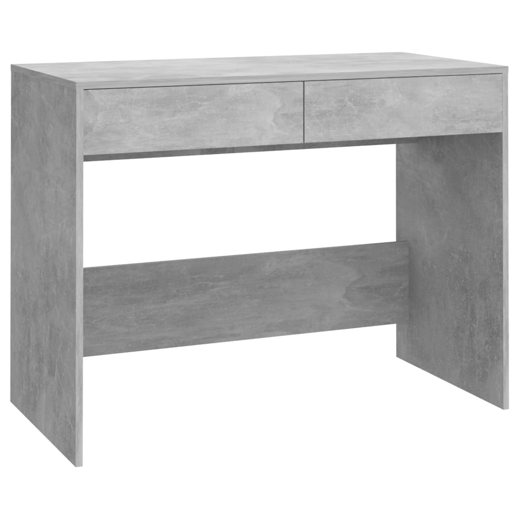 8720286834770_a_en_hd_1 vidaXL Desk Concrete Grey 101x50x76.5 cm Engineered Wood - Image 2