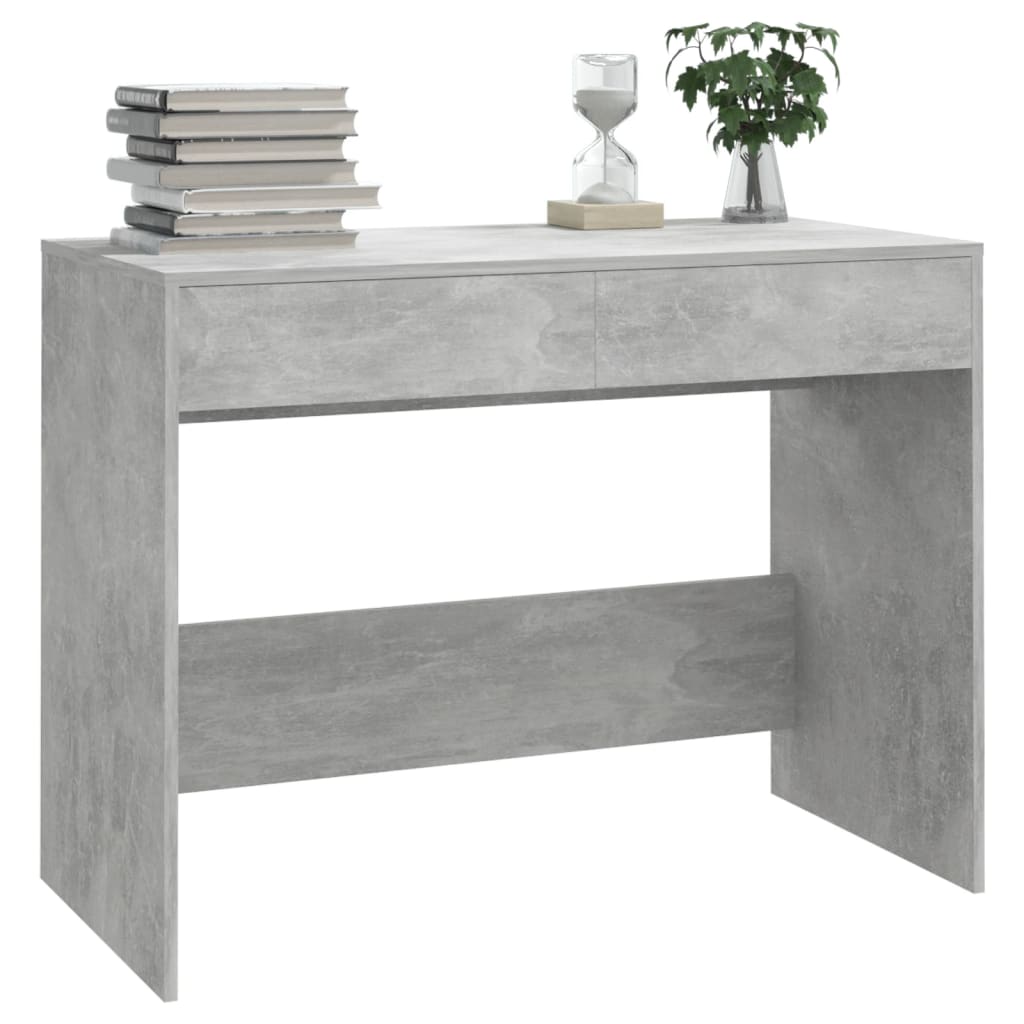8720286834770_g_en_hd_2 vidaXL Desk Concrete Grey 101x50x76.5 cm Engineered Wood - Image 5