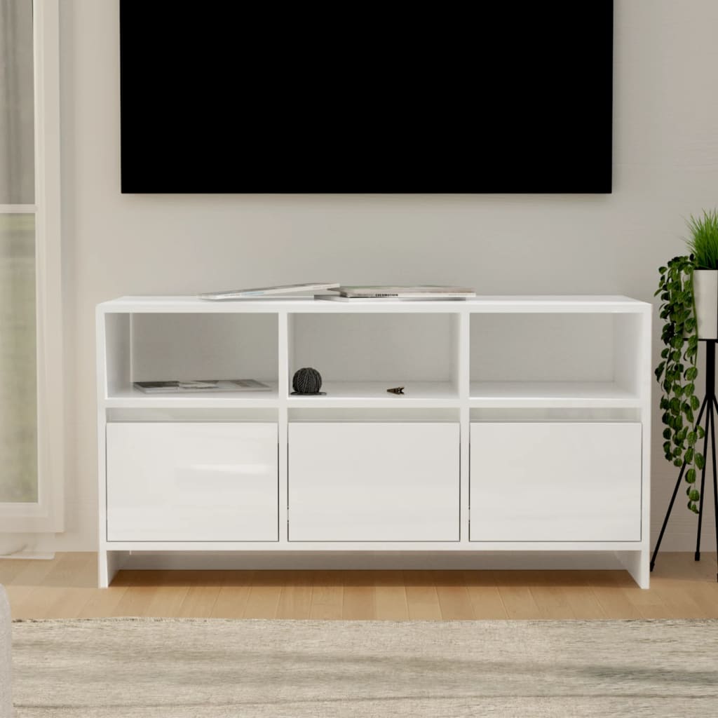 8720286835531_m_en_hd_1 vidaXL TV Cabinet High Gloss White 102x37.5x52.5 cm Engineered Wood - Image 1
