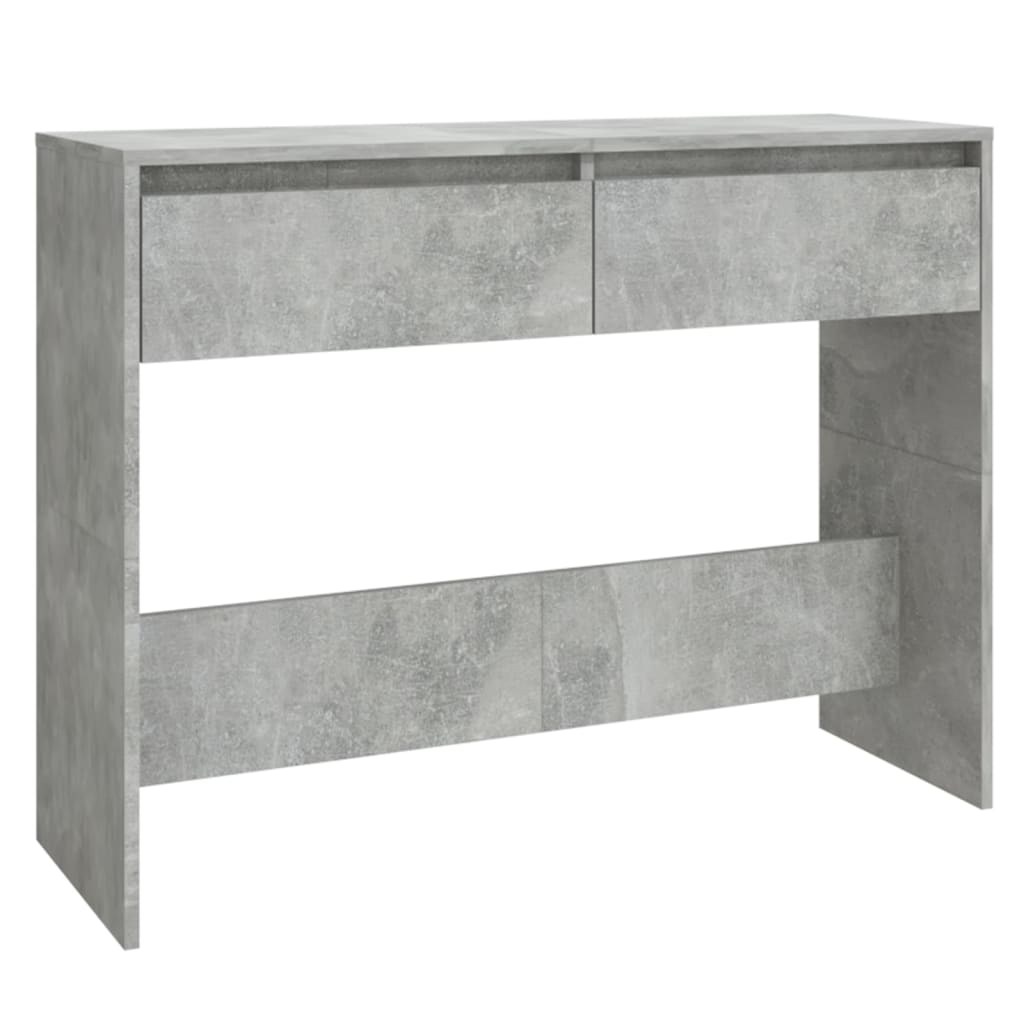 8720286835722_a_en_hd_1 vidaXL Console Table Concrete Grey 100x35x76.5 cm Engineered Wood - Image 2