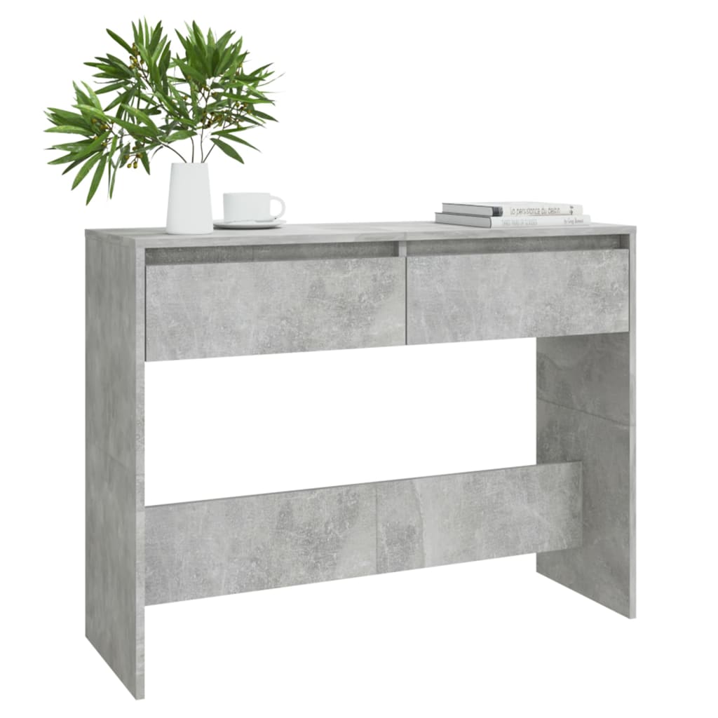 8720286835722_g_en_hd_1 vidaXL Console Table Concrete Grey 100x35x76.5 cm Engineered Wood - Image 4
