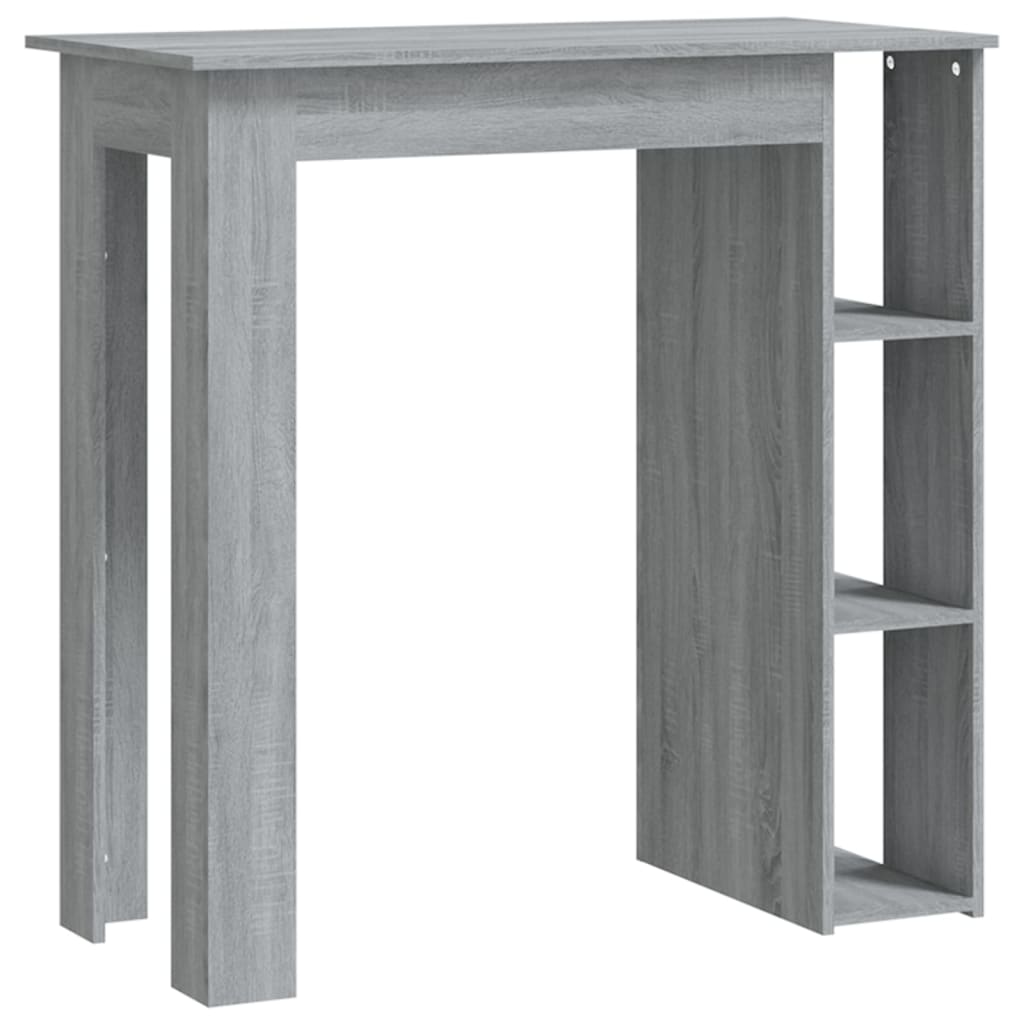 8720286836484_a_en_hd_1 vidaXL Bar Table with Shelf Grey Sonoma 102x50x103.5 cm Engineered Wood - Image 2