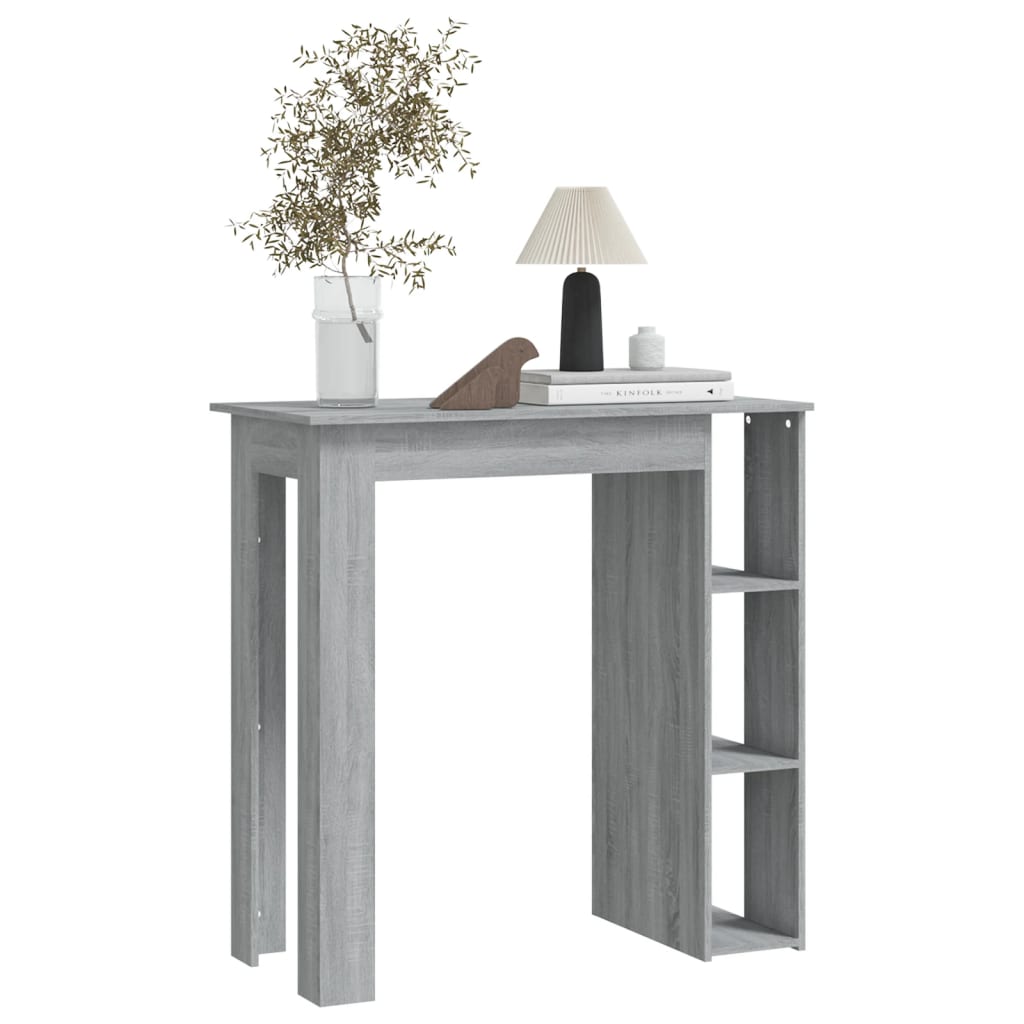 8720286836484_g_en_hd_3 vidaXL Bar Table with Shelf Grey Sonoma 102x50x103.5 cm Engineered Wood - Image 5