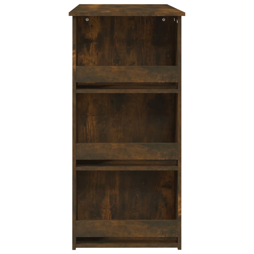 8720286836507_g_en_hd_4 vidaXL Bar Table with Storage Rack Smoked Oak 102x50x103.5cm Engineered Wood - Image 6