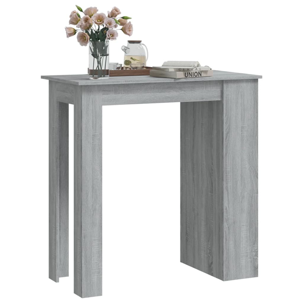 8720286836514_g_en_hd_2 vidaXL Bar Table with Storage Rack Grey Sonoma 102x50x103.5cm Engineered Wood - Image 4