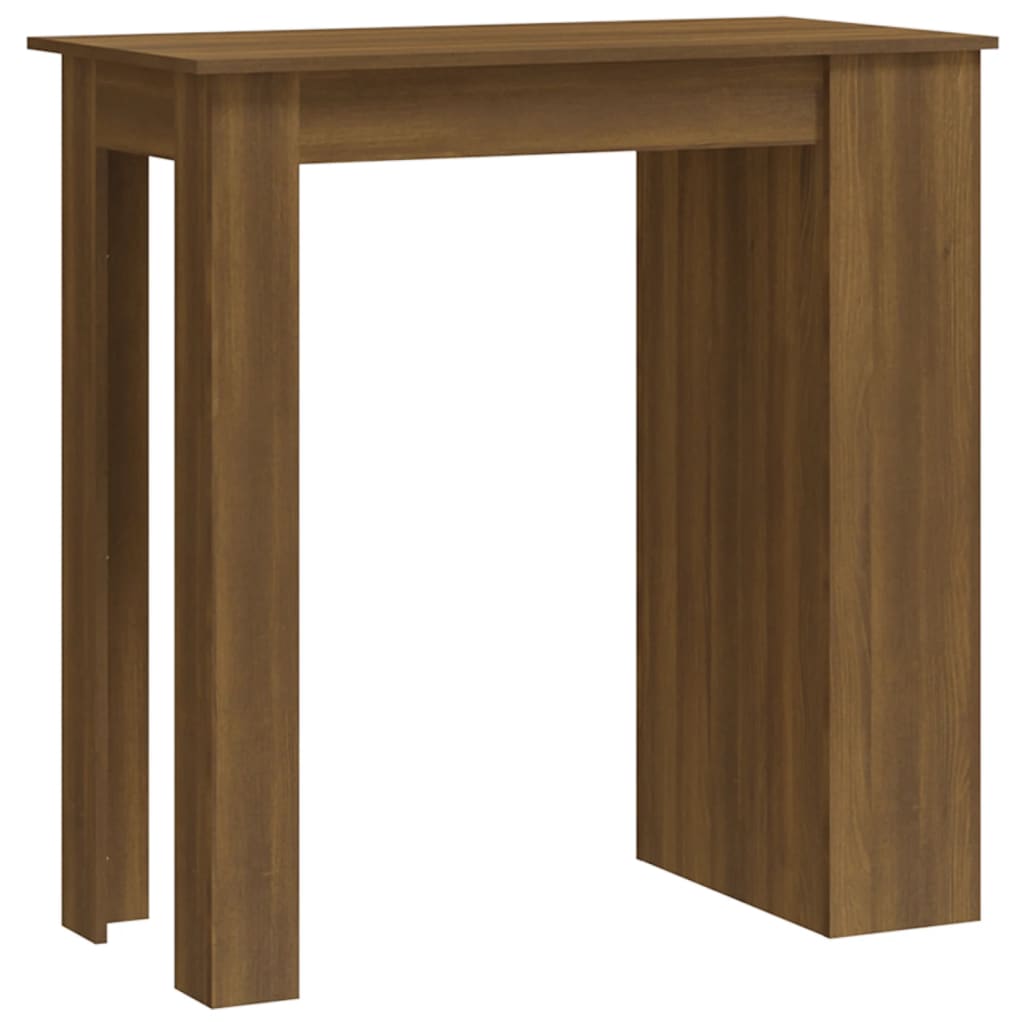 8720286836521_a_en_hd_1 vidaXL Bar Table with Storage Rack Brown Oak 102x50x103.5 cm Engineered Wood - Image 2