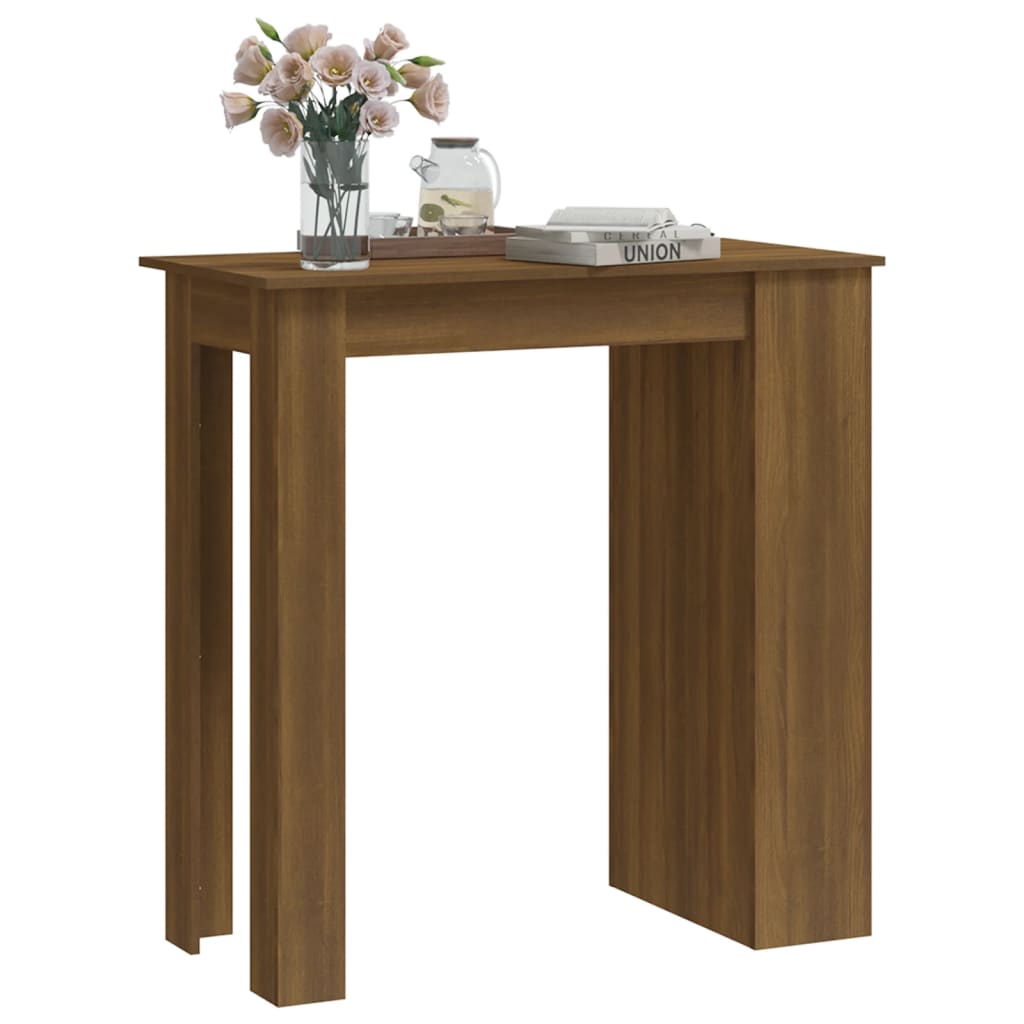 8720286836521_g_en_hd_2 vidaXL Bar Table with Storage Rack Brown Oak 102x50x103.5 cm Engineered Wood - Image 4