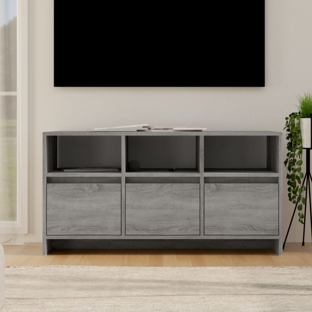 8720286837085_m_en_hd_1 vidaXL TV Cabinet Grey Sonoma 102x37.5x52.5 cm Engineered Wood - Image 1
