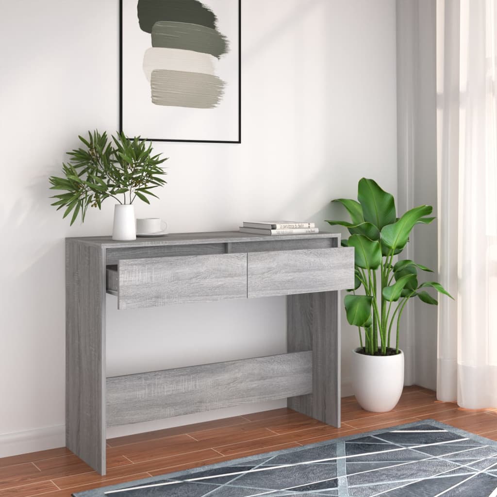 8720286837207_g_en_hd_2 vidaXL Console Table Grey Sonoma 100x35x76.5 cm Engineered Wood - Image 5