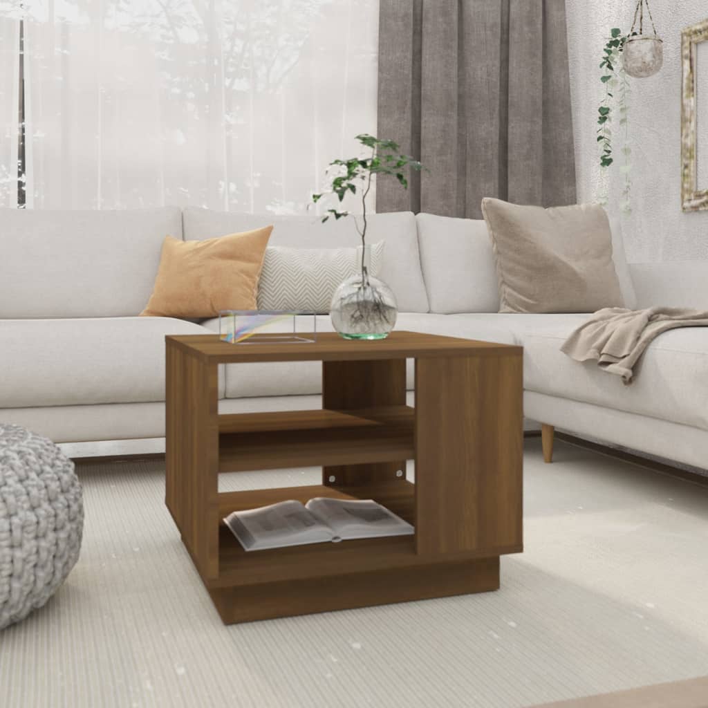 8720286837726_m_en_hd_1 vidaXL Coffee Table Brown Oak 55x55x43 cm Engineered Wood - Image 1