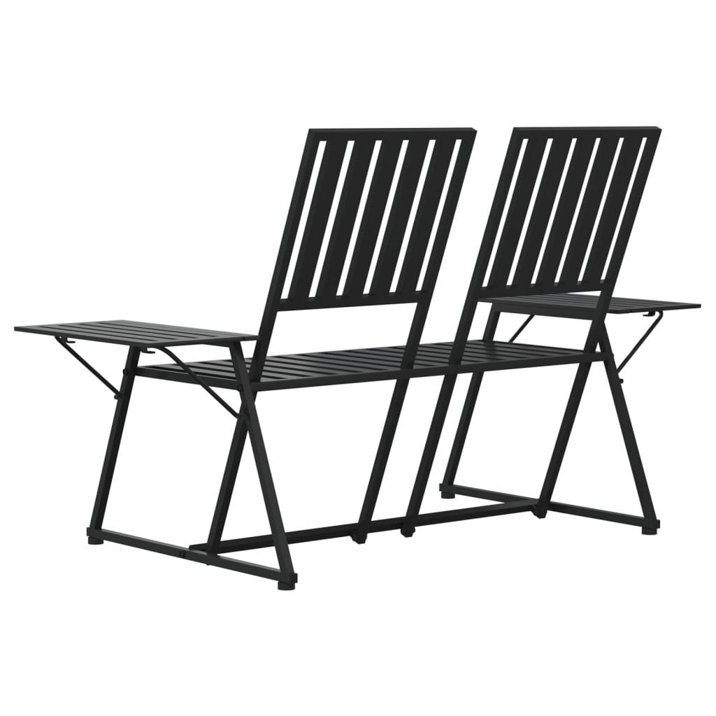 8720286837887_g_en_hd_3 vidaXL 2-Seater Garden Bench 165 cm Black Steel - Image 5