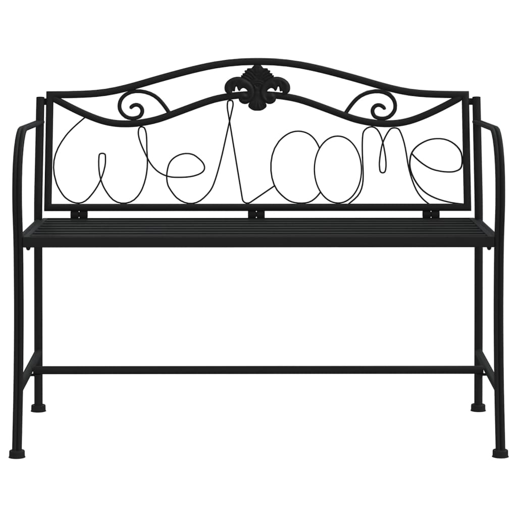 8720286838006_g_en_hd_1 vidaXL 2-Seater Garden Bench 104 cm Black Steel - Image 3