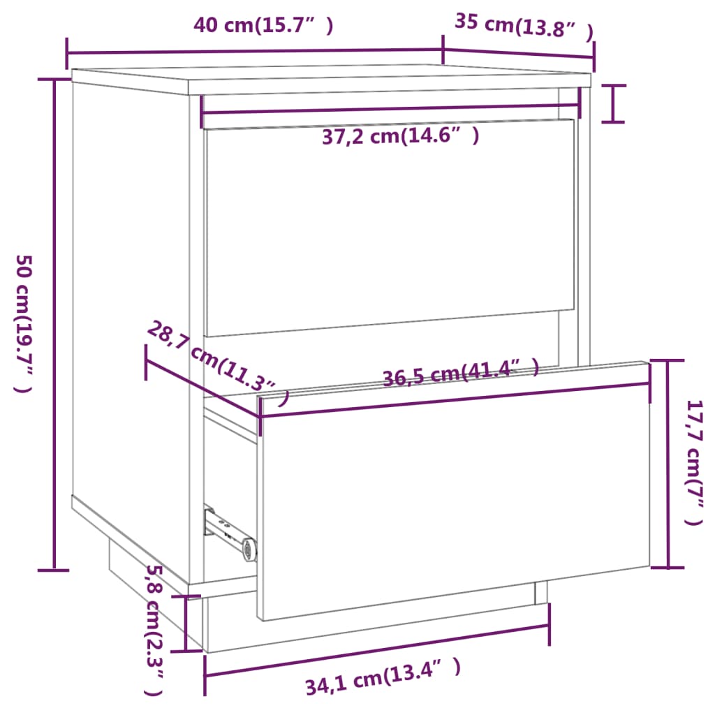 8720286840122_g_en_hd_7 vidaXL Bedside Cabinet 40x35x50 cm Solid Wood Pine - Image 10