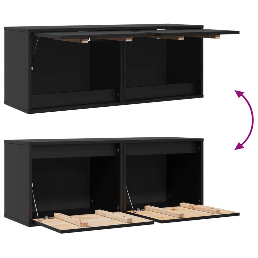 8720286840368_g_en_hd_7 vidaXL Wall Cabinets 2 pcs Black 45x30x35 cm Solid Wood Pine - Image 9