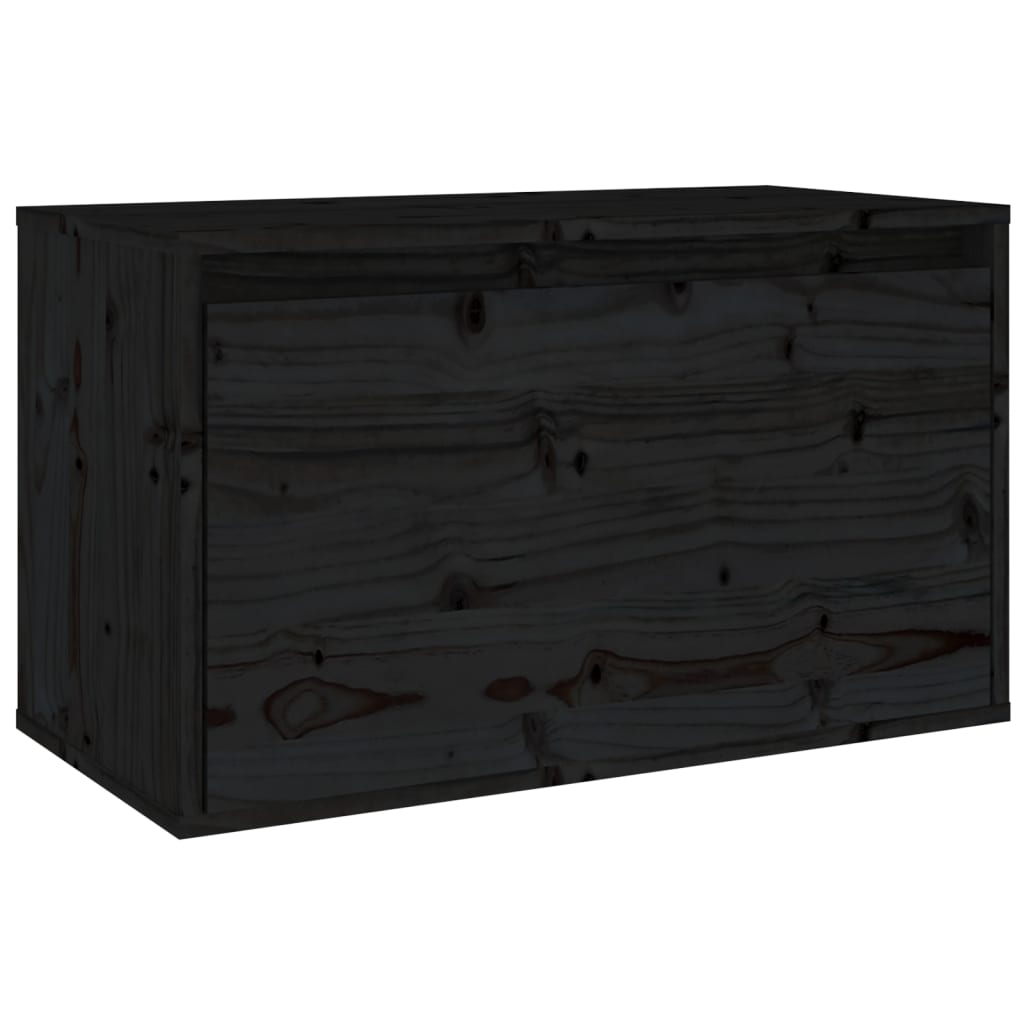 8720286840450_a_en_hd_1 vidaXL Wall Cabinet Black 60x30x35 cm Solid Wood Pine - Image 2
