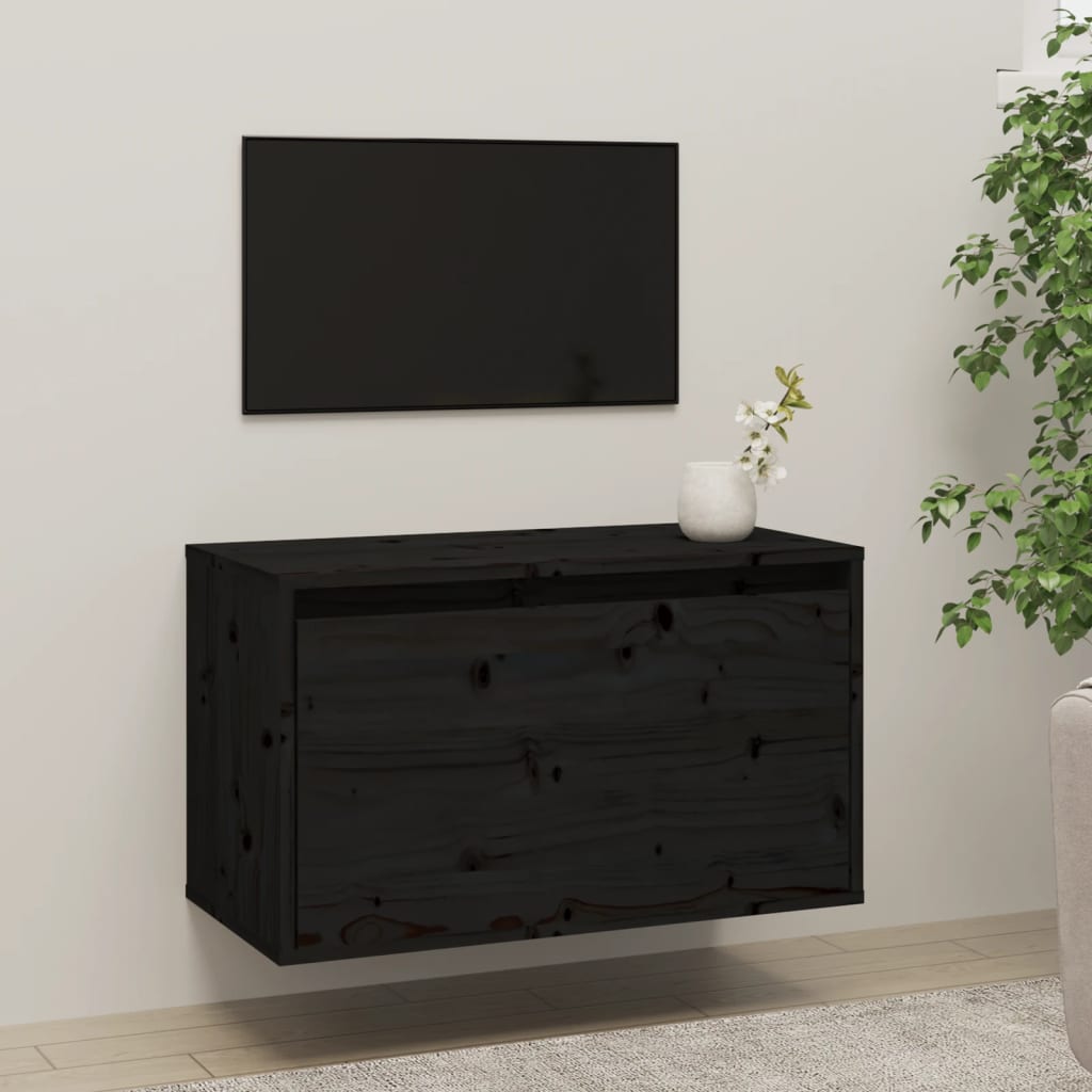 8720286840450_g_en_hd_1 vidaXL Wall Cabinet Black 60x30x35 cm Solid Wood Pine - Image 3