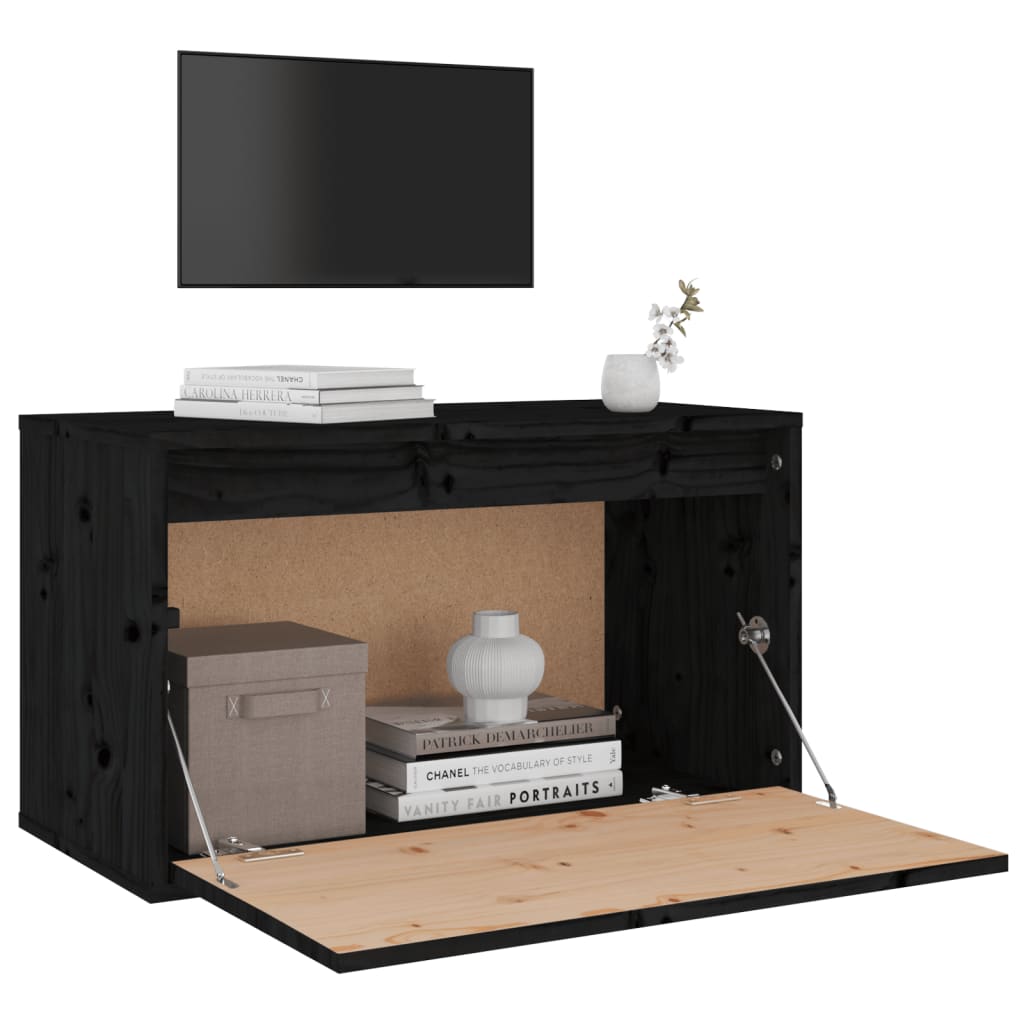 8720286840450_g_en_hd_2 vidaXL Wall Cabinet Black 60x30x35 cm Solid Wood Pine - Image 4