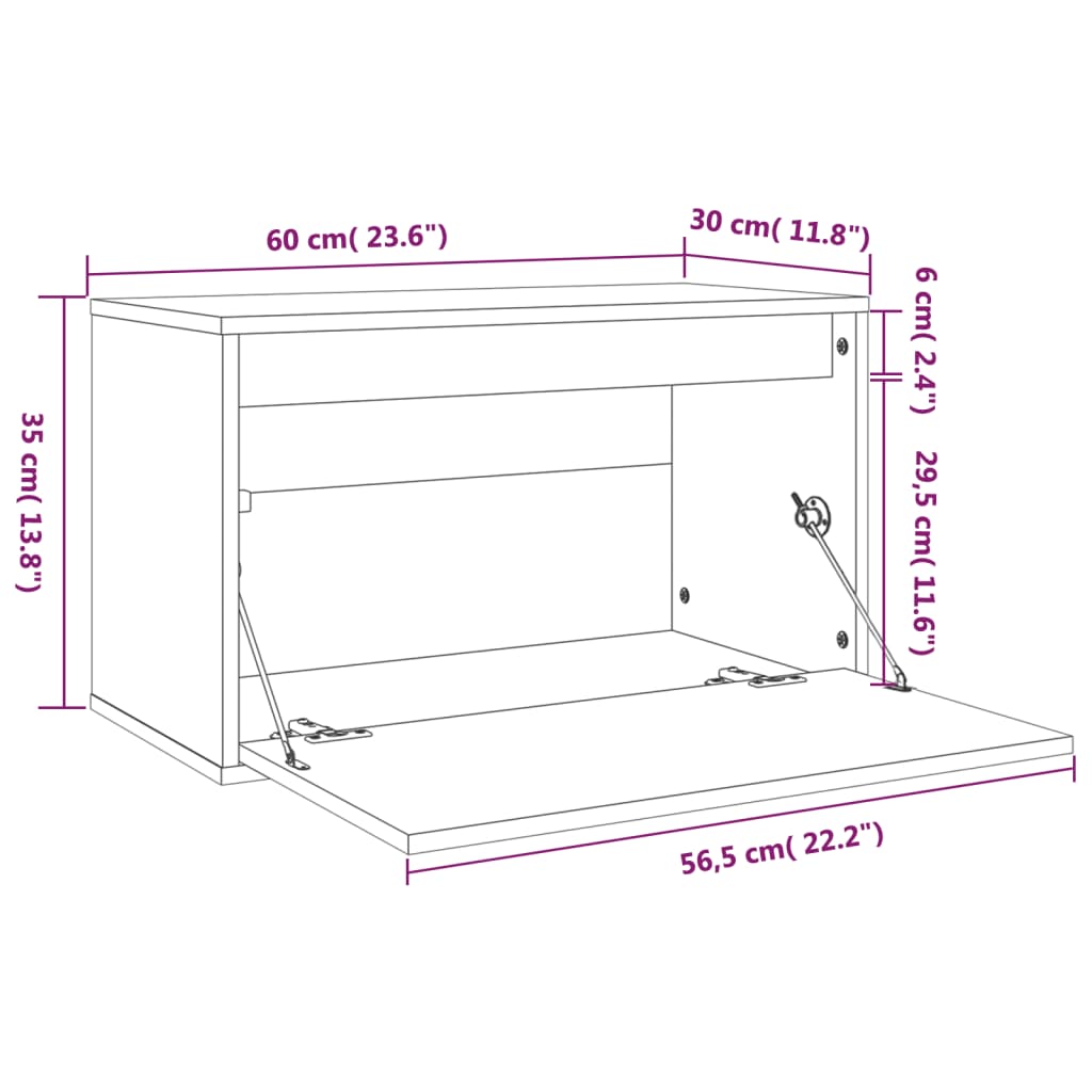 8720286840450_g_en_hd_9 vidaXL Wall Cabinet Black 60x30x35 cm Solid Wood Pine - Image 11