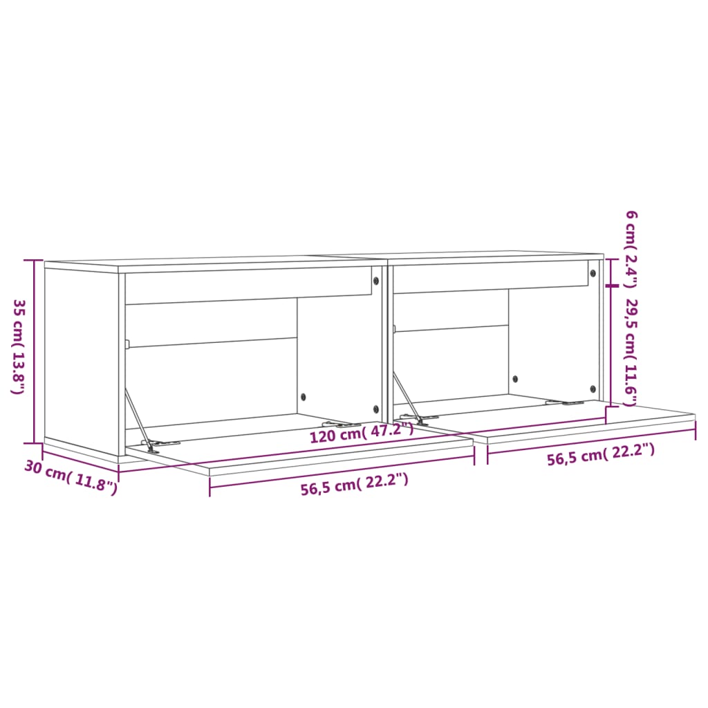 8720286840467_g_en_hd_10 vidaXL Wall Cabinets 2 pcs Black 60x30x35 cm Solid Wood Pine - Image 12
