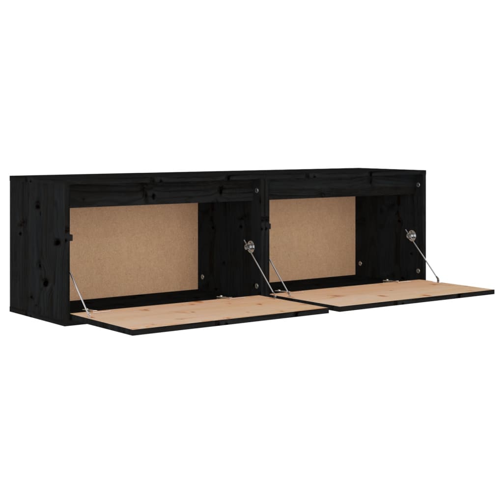8720286840467_g_en_hd_5 vidaXL Wall Cabinets 2 pcs Black 60x30x35 cm Solid Wood Pine - Image 7