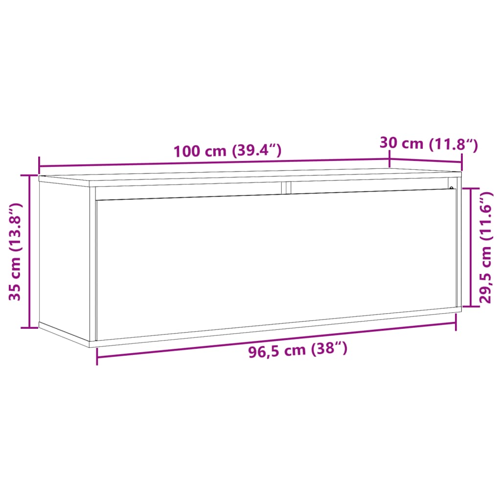 8720286840597_g_en_hd_11 vidaXL Wall Cabinet White 100x30x35 cm Solid Wood Pine - Image 14