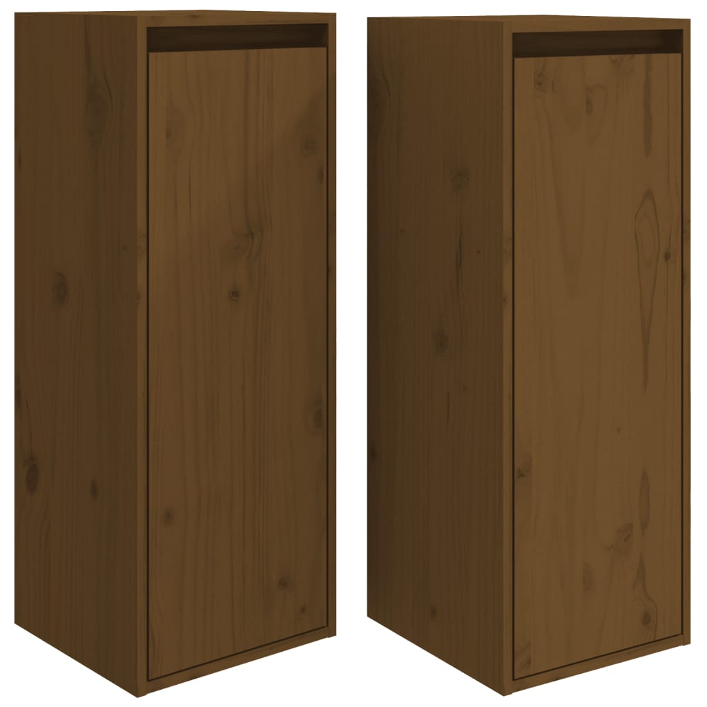 8720286840948_a_en_hd_1 vidaXL Wall Cabinets 2 pcs Honey Brown 30x30x80 cm Solid Wood Pine - Image 2