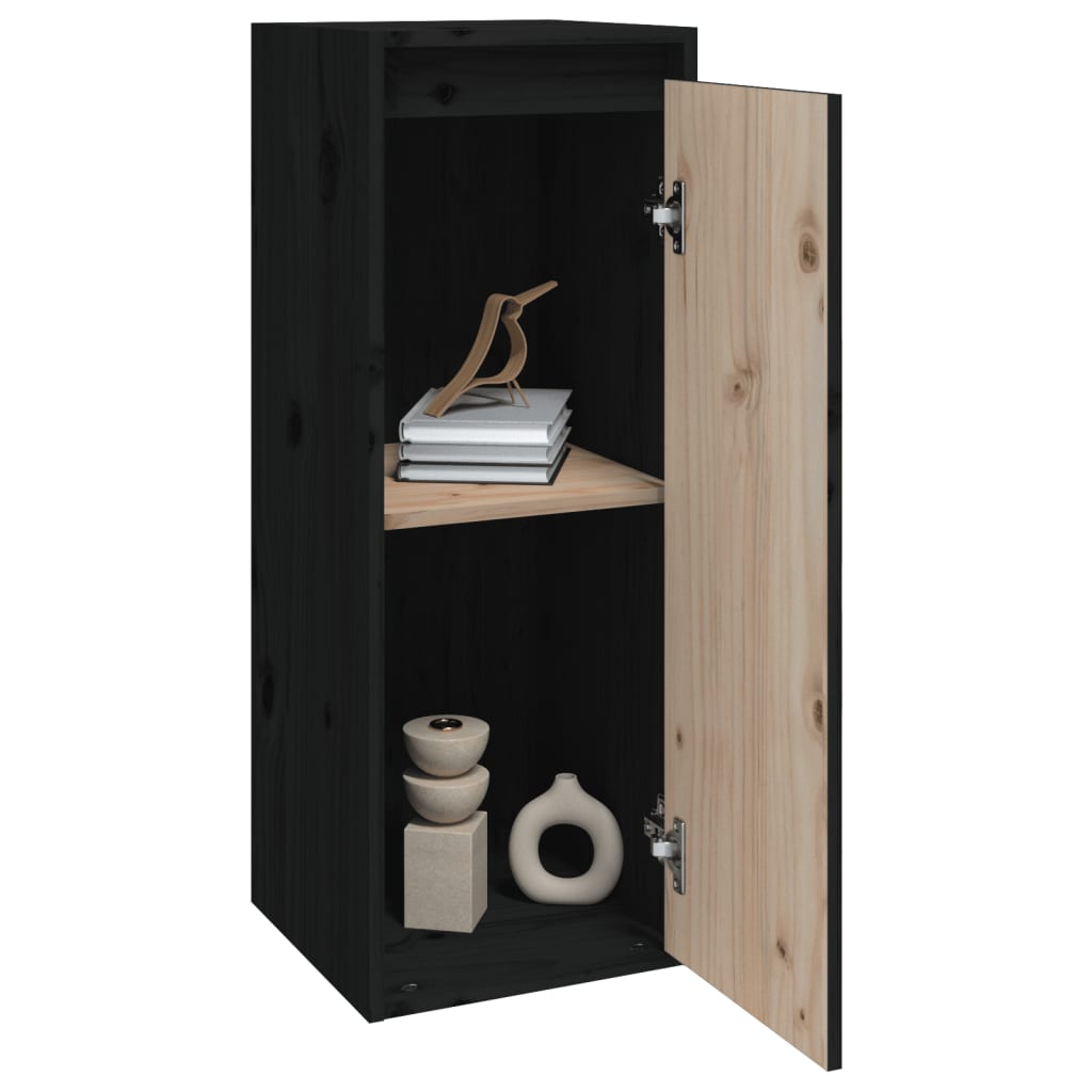 8720286840962_g_en_hd_2 vidaXL Wall Cabinets 2 pcs Black 30x30x80 cm Solid Wood Pine - Image 4