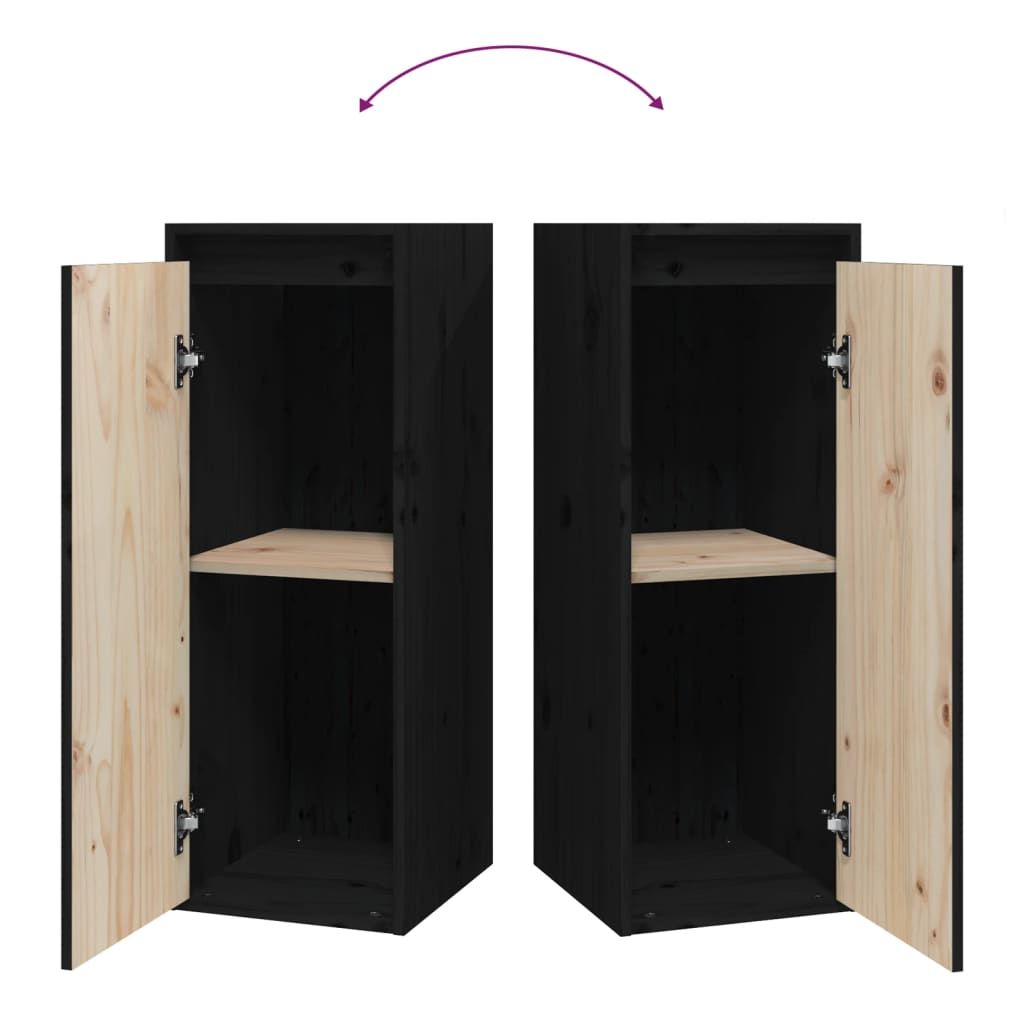8720286840962_g_en_hd_7 vidaXL Wall Cabinets 2 pcs Black 30x30x80 cm Solid Wood Pine - Image 9
