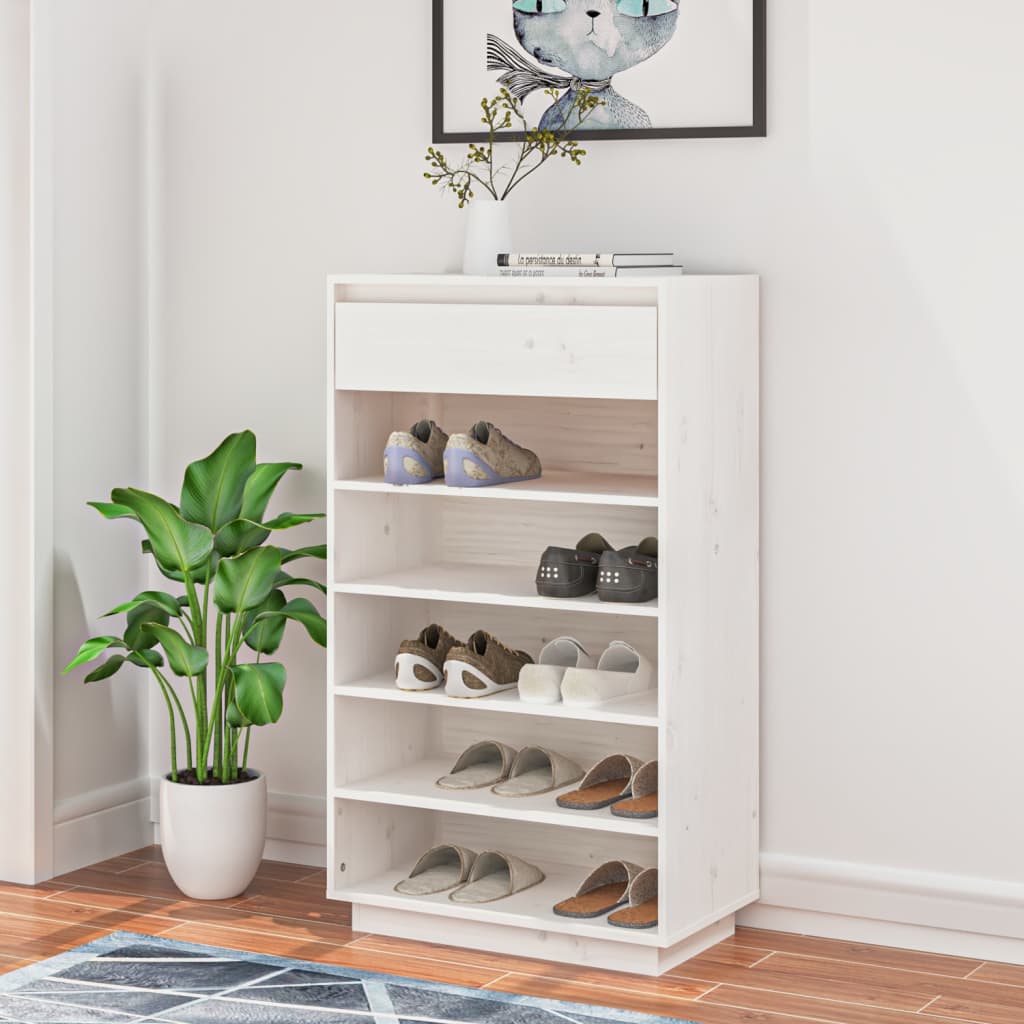 8720286841433_g_en_hd_1 vidaXL Shoe Cabinet White 60x34x105 cm Solid Wood Pine - Image 4