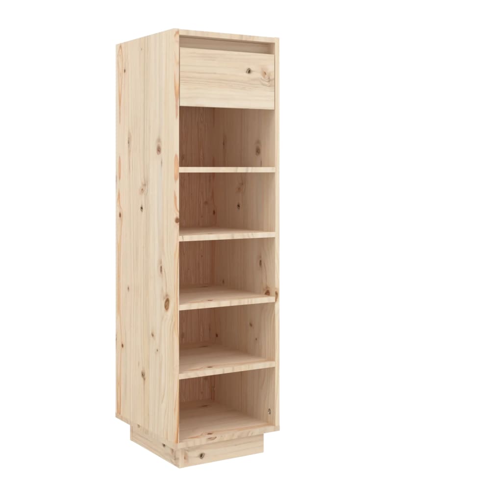 8720286841471_a_en_hd_1 vidaXL Shoe Cabinet 30x34x105 cm Solid Wood Pine - Image 2