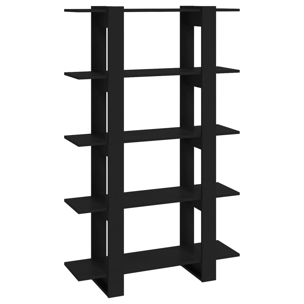 8720286842522_a_en_hd_1 vidaXL Book Cabinet/Room Divider Black 100x30x160 cm - Image 2