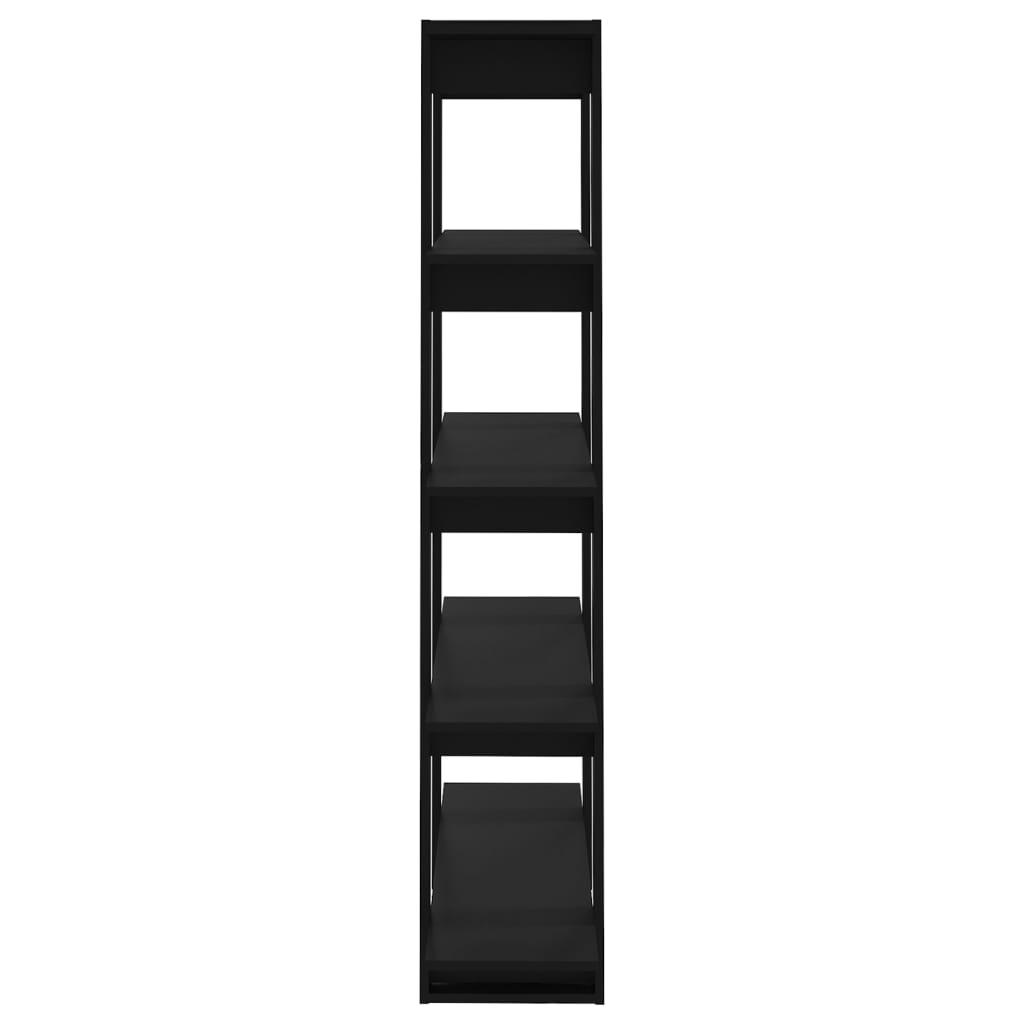 8720286842522_g_en_hd_2 vidaXL Book Cabinet/Room Divider Black 100x30x160 cm - Image 5