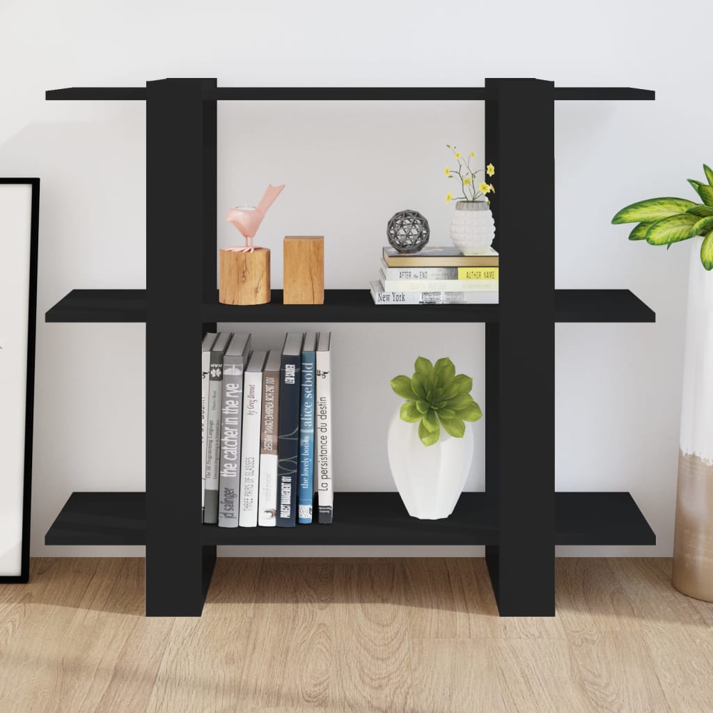 8720286842621_g_en_hd_4 vidaXL Book Cabinet/Room Divider Black 100x30x87 cm - Image 7