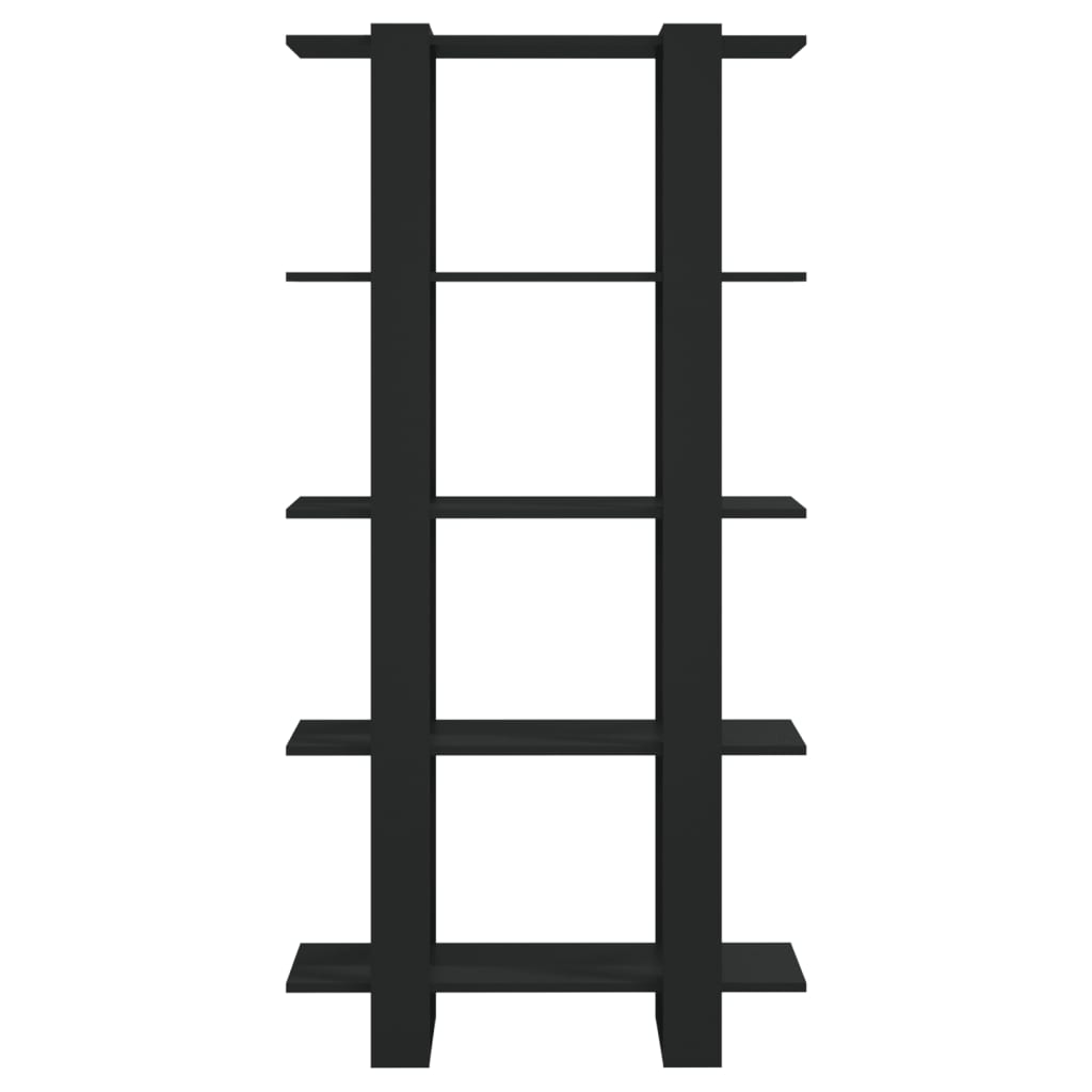 8720286842720_g_en_hd_3 vidaXL Book Cabinet/Room Divider Black 80x30x160 cm Engineered Wood - Image 6