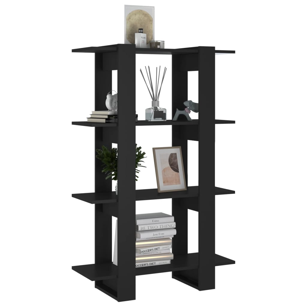 8720286842775_g_en_hd_2 vidaXL Book Cabinet/Room Divider Black 80x30x123.5 cm - Image 5