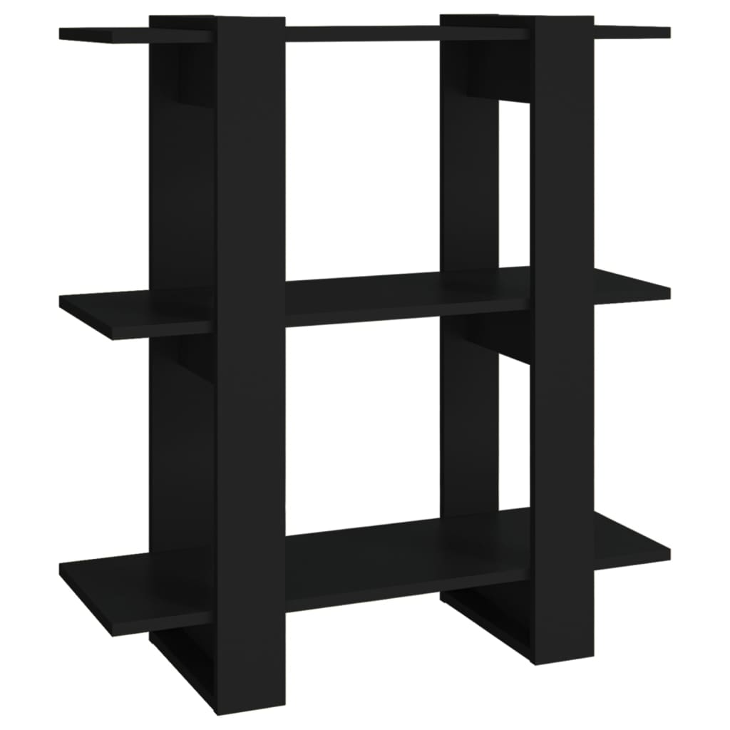 8720286842829_a_en_hd_1 vidaXL Book Cabinet/Room Divider Black 80x30x87 cm - Image 2