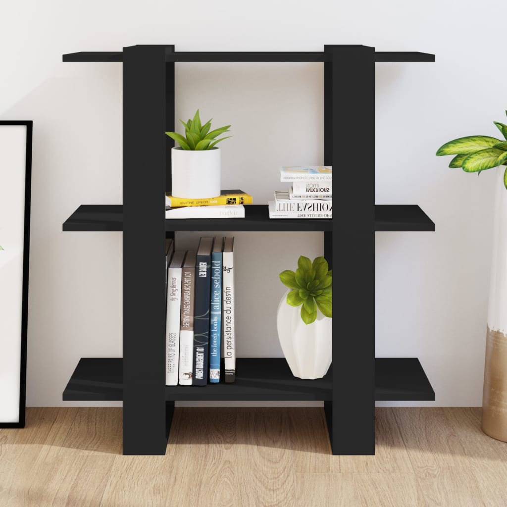 8720286842829_g_en_hd_1 vidaXL Book Cabinet/Room Divider Black 80x30x87 cm - Image 4