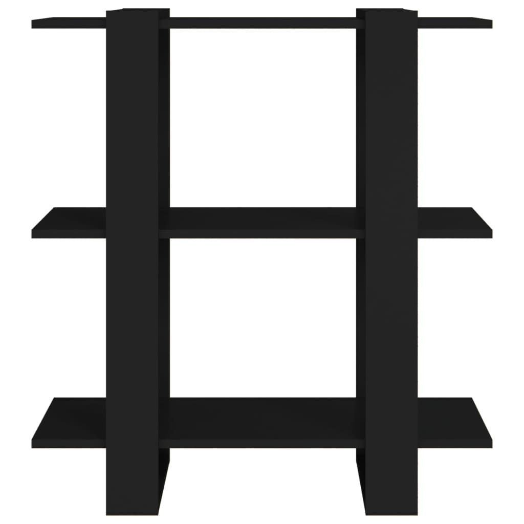 8720286842829_g_en_hd_3 vidaXL Book Cabinet/Room Divider Black 80x30x87 cm - Image 6
