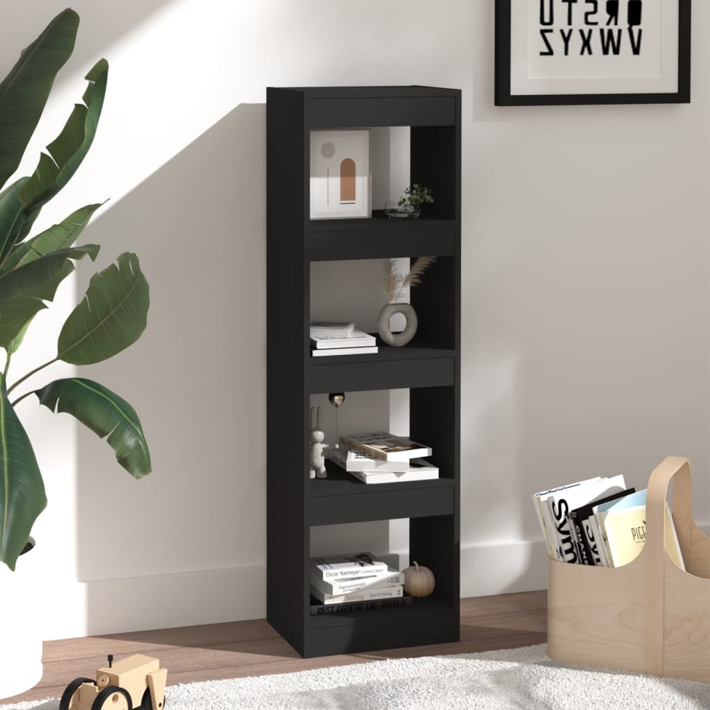 8720286843024_g_en_hd_2 vidaXL Book Cabinet/Room Divider Black 40x30x135 cm - Image 5