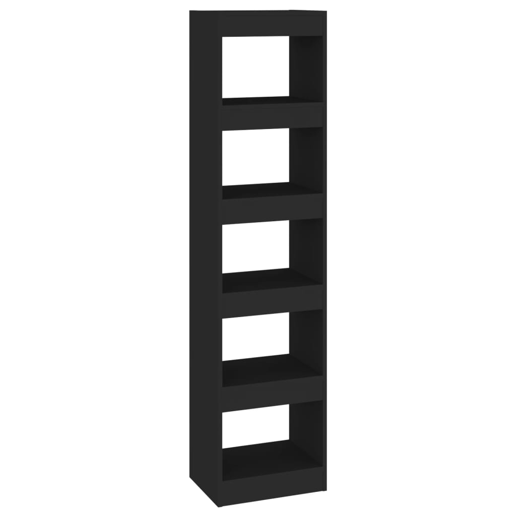 8720286843079_a_en_hd_1 vidaXL Book Cabinet/Room Divider Black 40x30x166 cm - Image 2