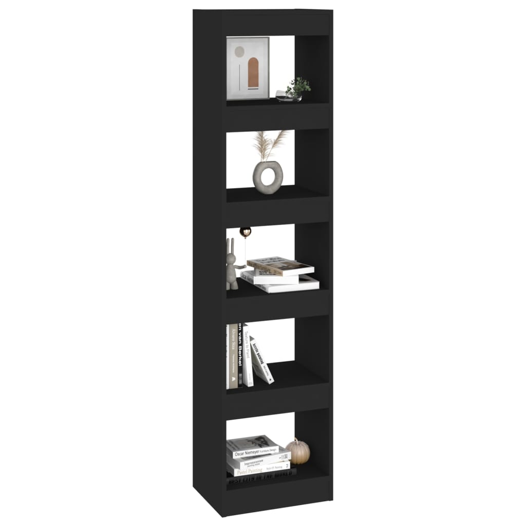 8720286843079_g_en_hd_3 vidaXL Book Cabinet/Room Divider Black 40x30x166 cm - Image 6
