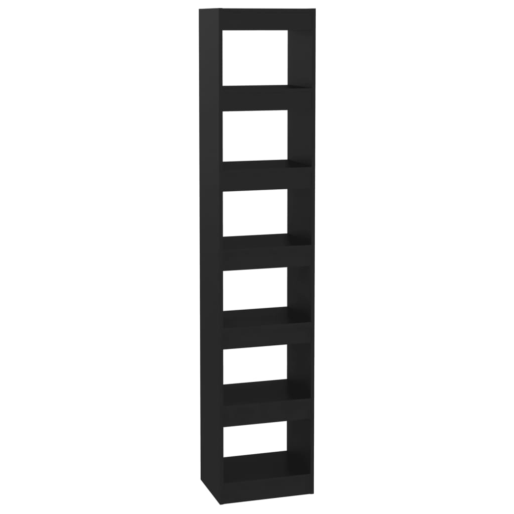 8720286843123_a_en_hd_1 vidaXL Book Cabinet/Room Divider Black 40x30x198 cm - Image 2
