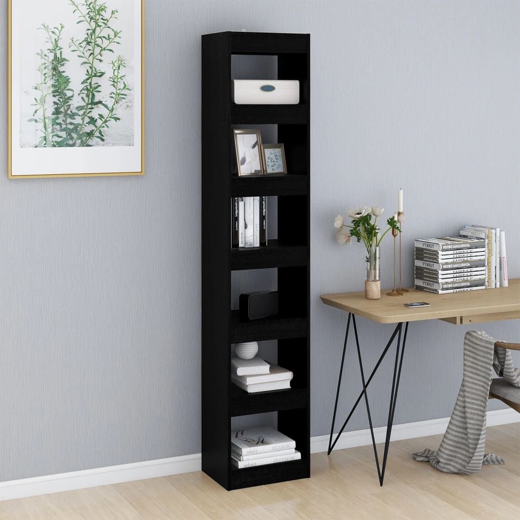 8720286843123_g_en_hd_1 vidaXL Book Cabinet/Room Divider Black 40x30x198 cm - Image 4