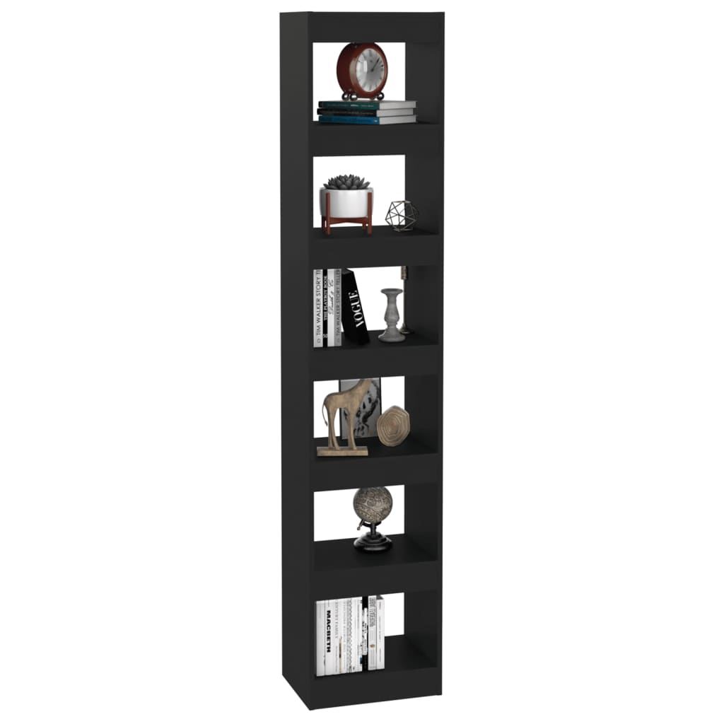 8720286843123_g_en_hd_2 vidaXL Book Cabinet/Room Divider Black 40x30x198 cm - Image 5