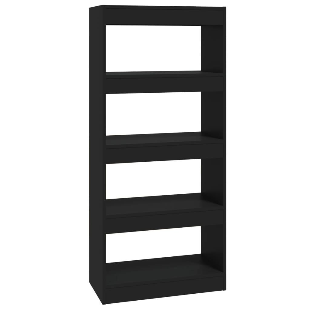 8720286843277_a_en_hd_1 vidaXL Book Cabinet/Room Divider Black 60x30x135 cm Engineered Wood - Image 2