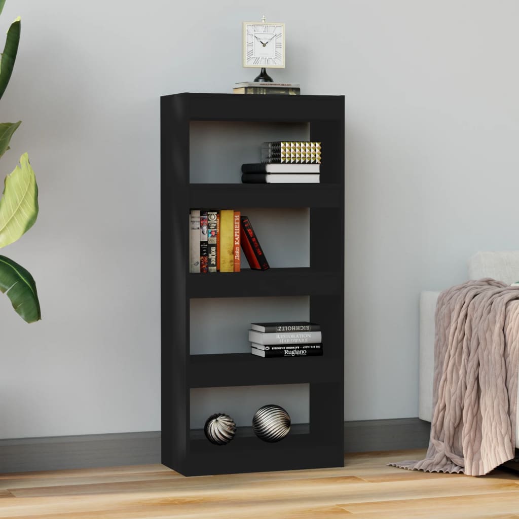 8720286843277_g_en_hd_1 vidaXL Book Cabinet/Room Divider Black 60x30x135 cm Engineered Wood - Image 4