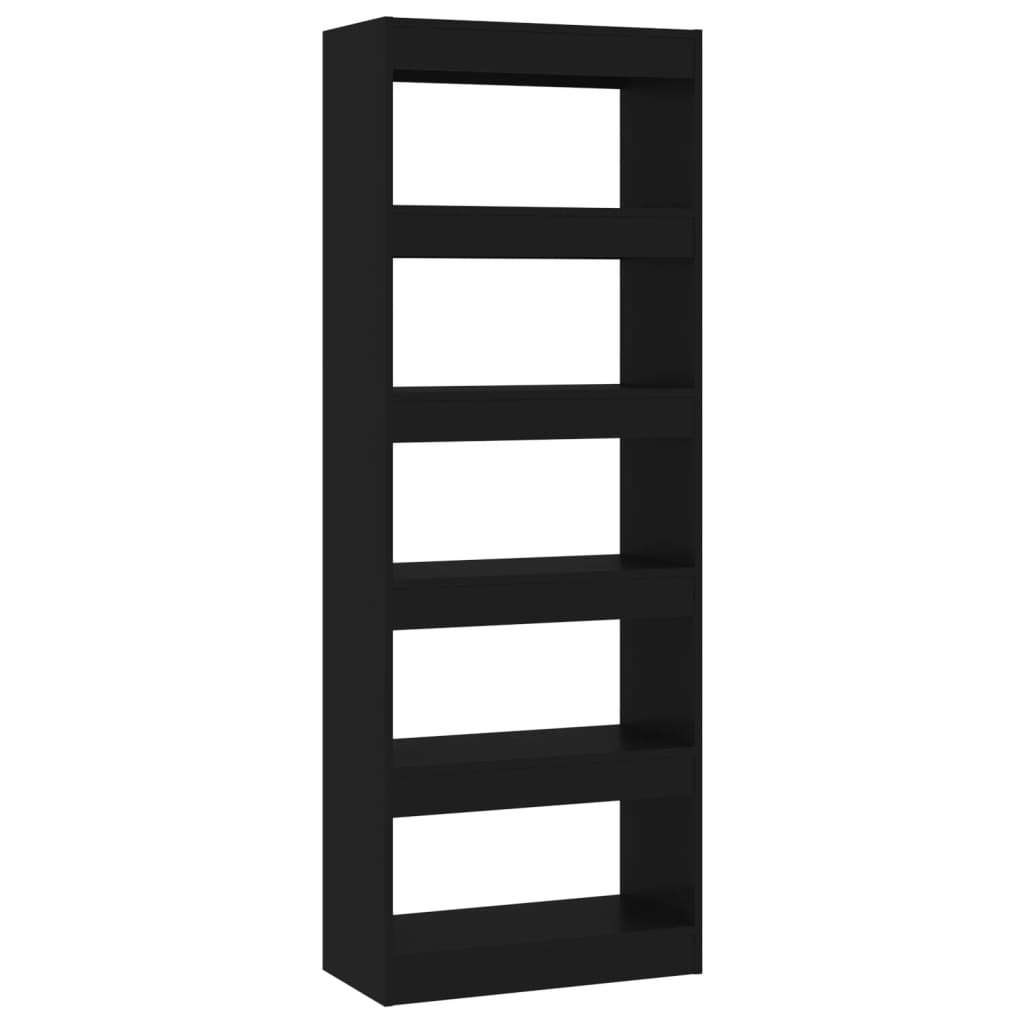 8720286843321_a_en_hd_1 vidaXL Book Cabinet/Room Divider Black 60x30x166 cm Engineered Wood - Image 2