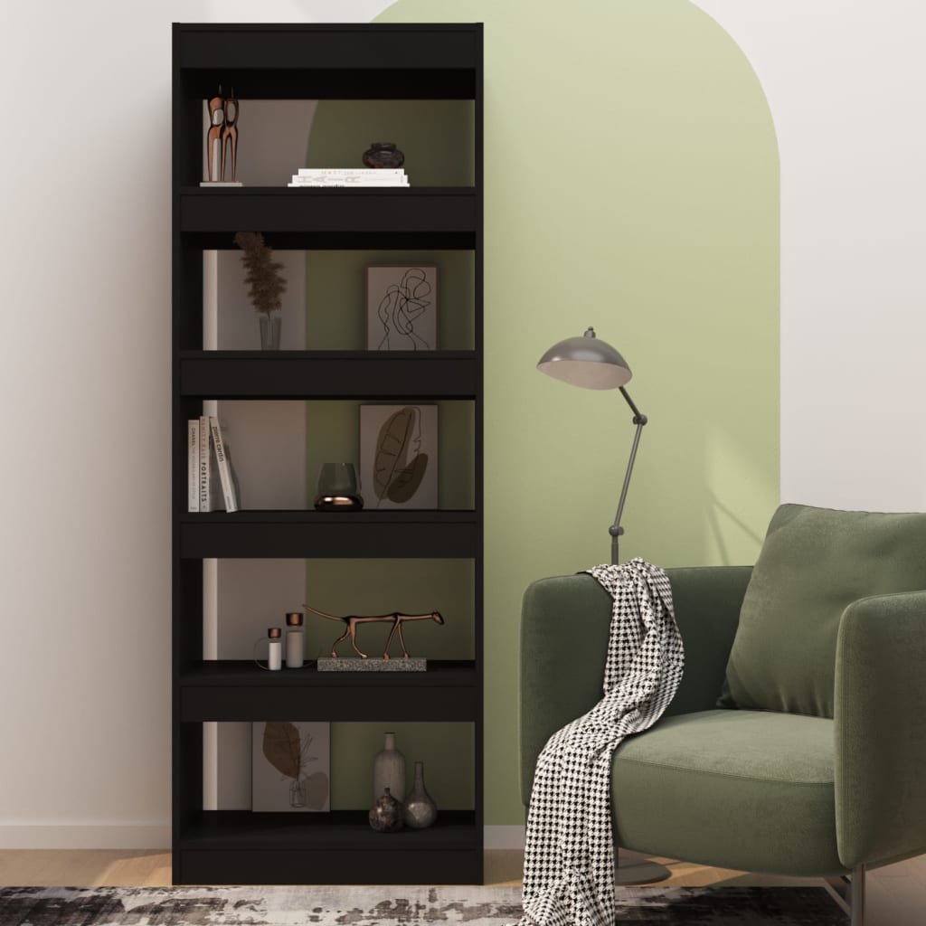 8720286843321_g_en_hd_1 vidaXL Book Cabinet/Room Divider Black 60x30x166 cm Engineered Wood - Image 4