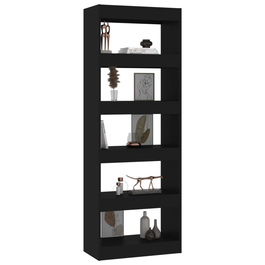8720286843321_g_en_hd_2 vidaXL Book Cabinet/Room Divider Black 60x30x166 cm Engineered Wood - Image 5