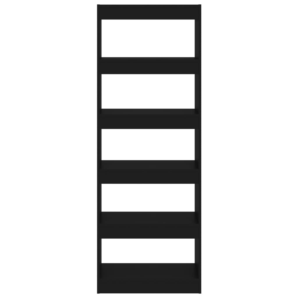 8720286843321_g_en_hd_3 vidaXL Book Cabinet/Room Divider Black 60x30x166 cm Engineered Wood - Image 6